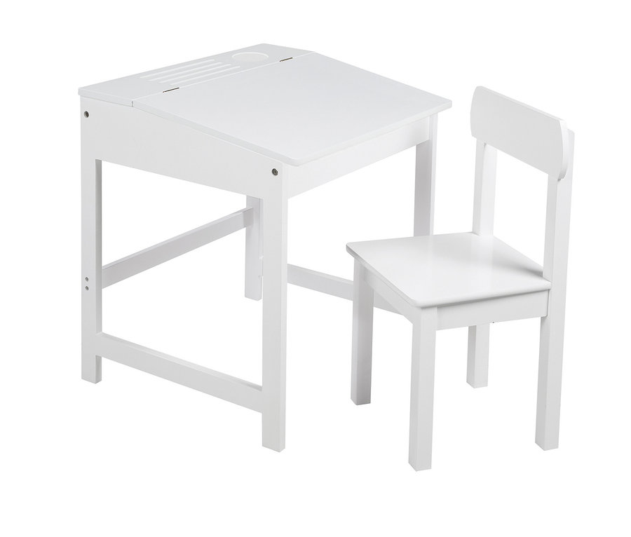 Weißer Schreibtisch mit Stuhl von Roba.