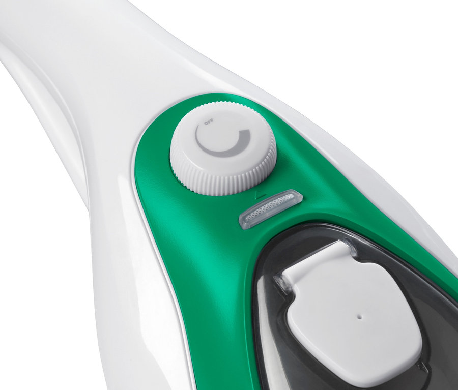 Detailaufnahme eines multifunktionalen Dampfbesens.