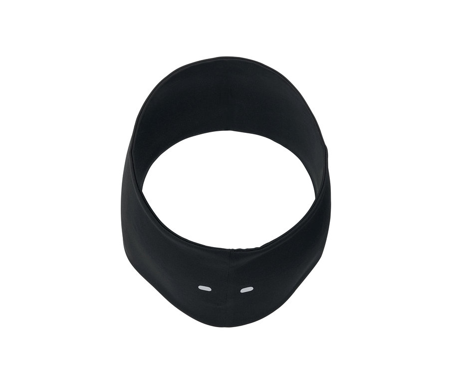 Schwarzes Sport-Stirnband.