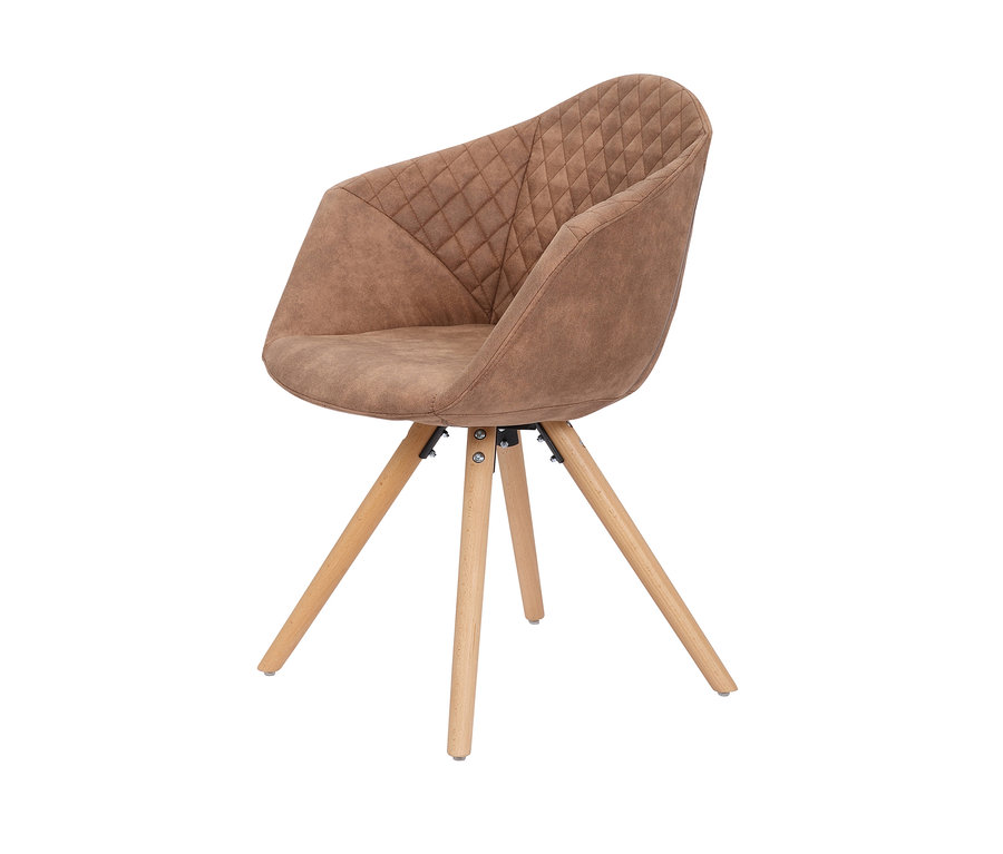 Brauner Stuhl »Chadwick« im 2er-Set.