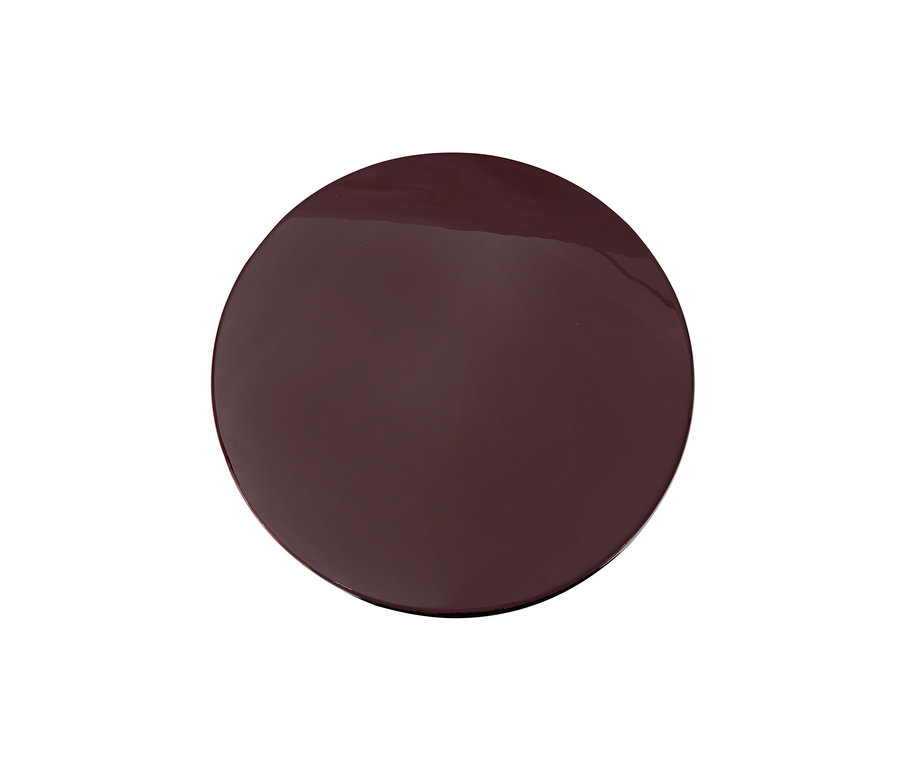 Detail der Tischplatte des beere-silberfarbenen Kayoom-Beistelltischs »Art Deco 625«.