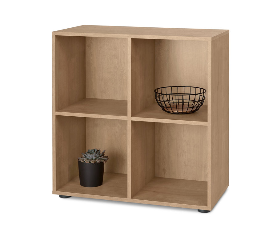 Regalmodul »Flemming«, ca. 75 x 75 cm, offen, Eichendekor.