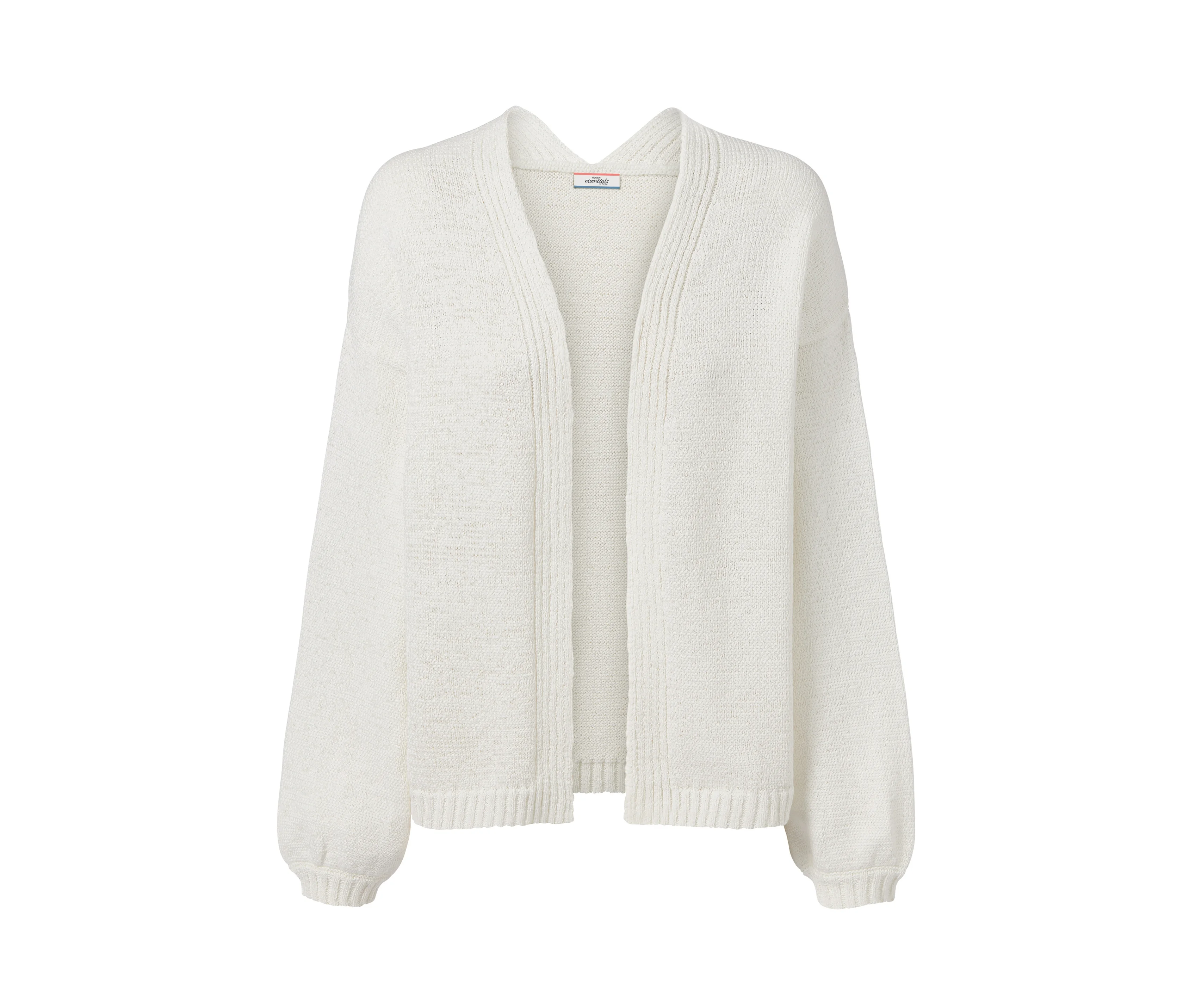 Baumwolle Damen günstig Kaufen-Tchibo - Offener Cardigan aus Bändchengarn - Damen - Gr. XL - weiß. Tchibo - Offener Cardigan aus Bändchengarn - Damen - Gr. XL - weiß <![CDATA[Offener Cardigan aus Bändchengarn Farbe: Weiß Material: 73% Baumwolle (aus ökologischem Anb