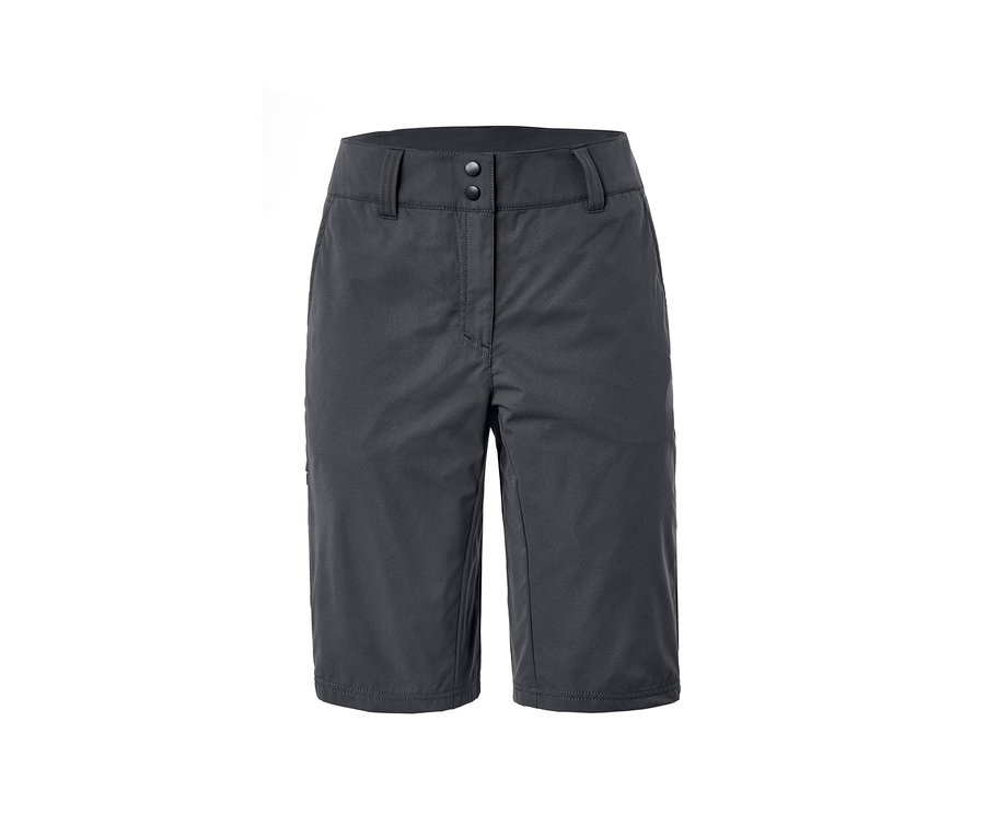 Graue Rad-und-Wander-Shorts »Pro« vor einem weißen Hintergrund.