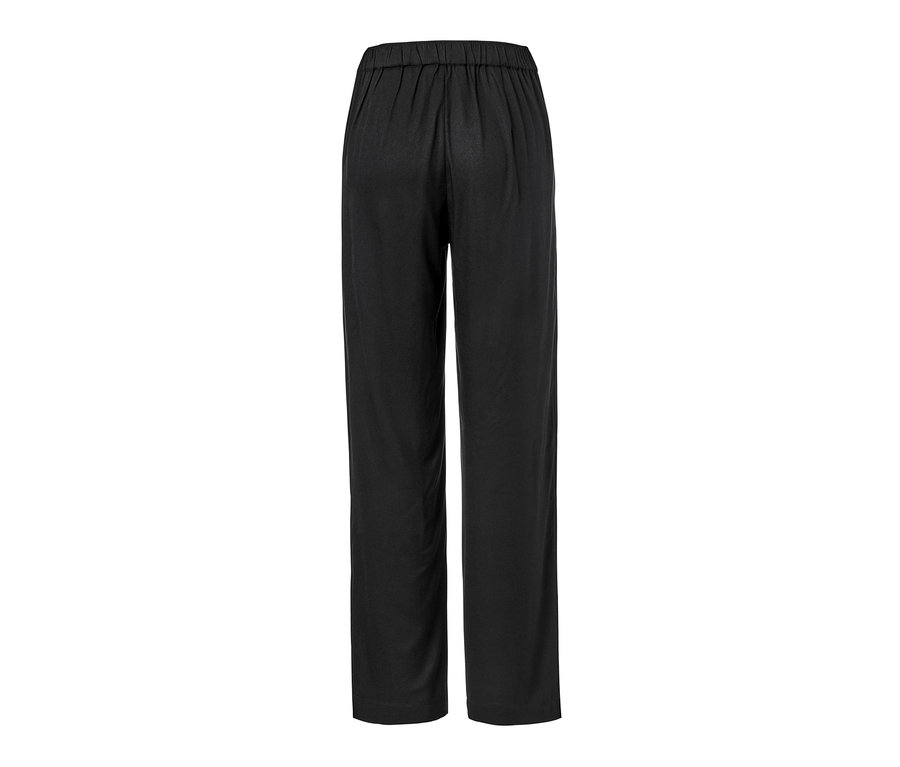 Rückansicht einer schwarzen Webhose.