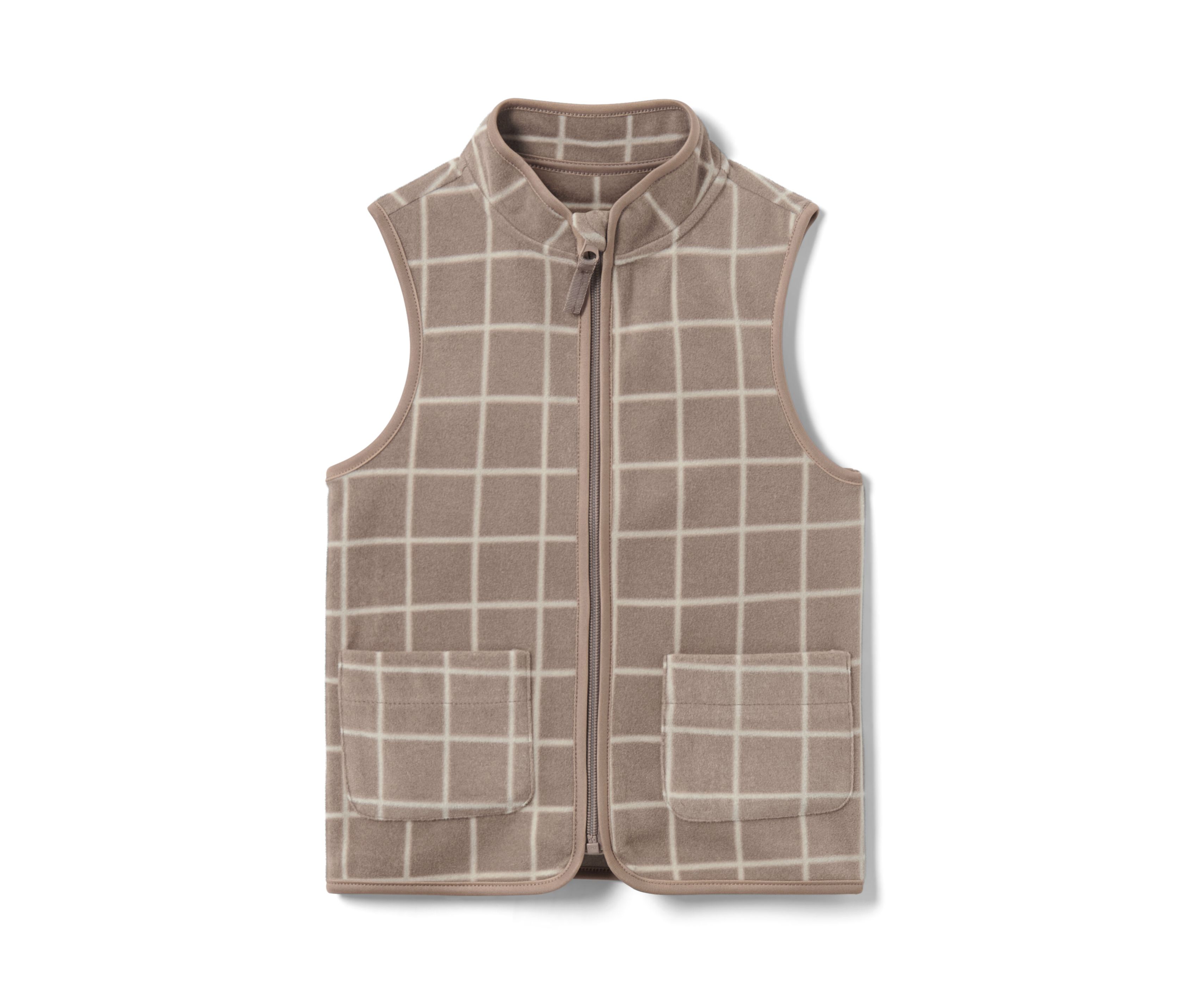 Tchibo - Kinder-Fleeceweste - Herren - Gr. 122/128 - beige