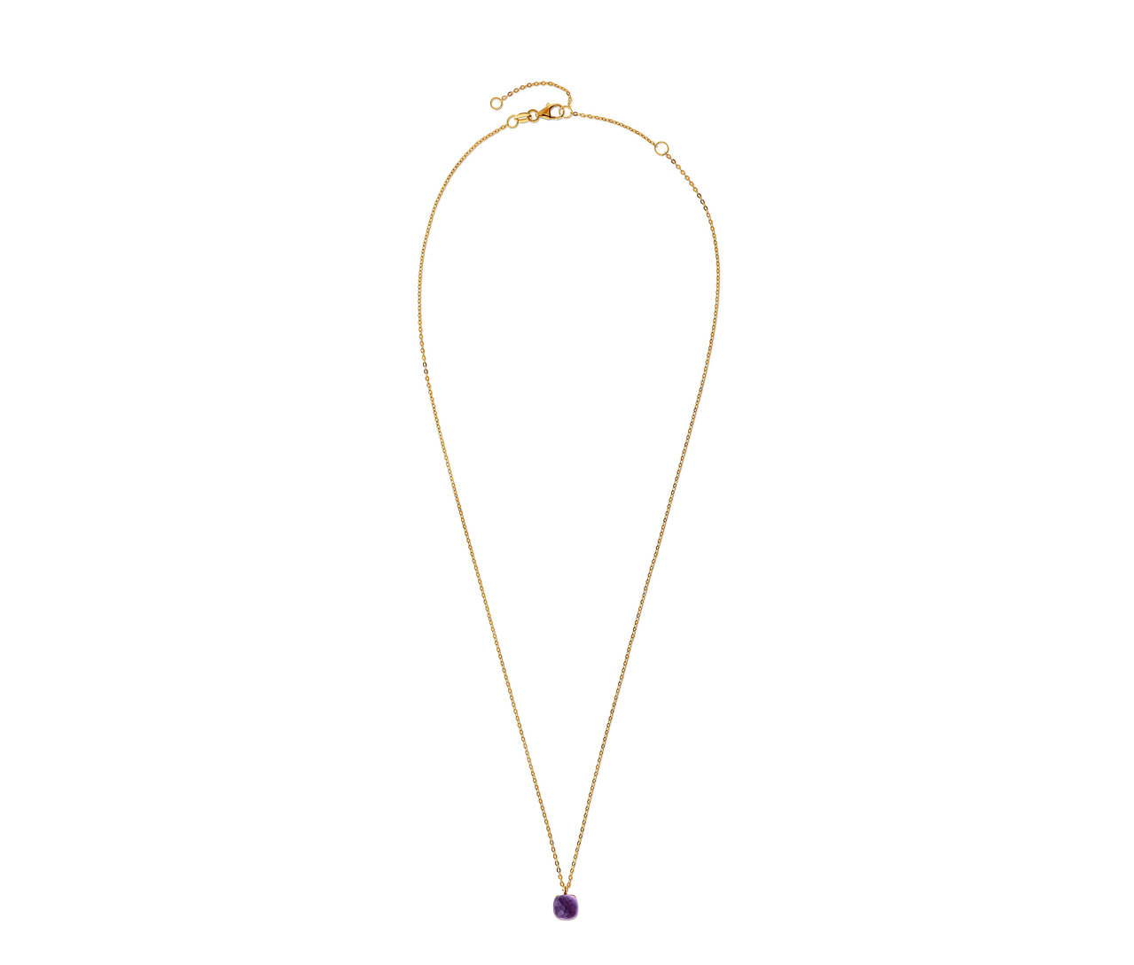 Goldkette mit Amethyst.