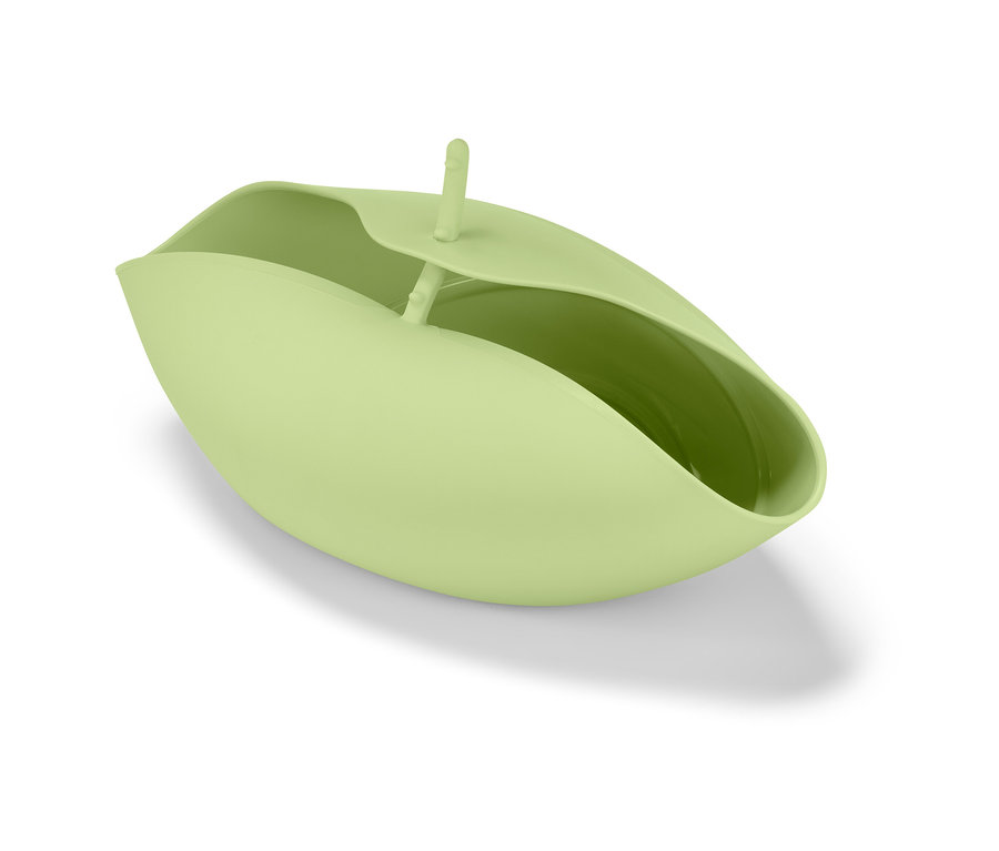 Grüne Brotbackschale.