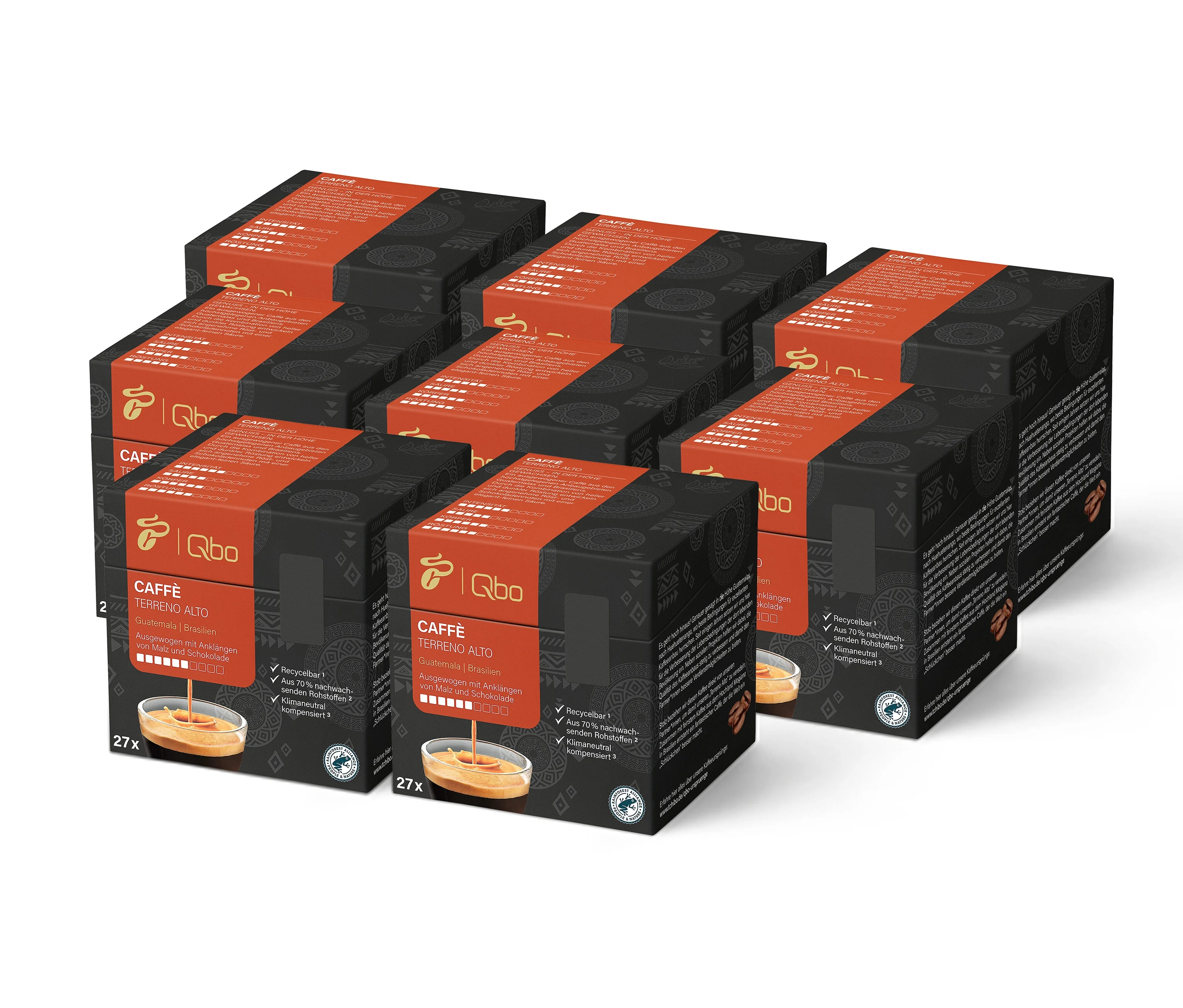 Kapseln 1 günstig Kaufen-Qbo Caffè Terreno Alto - 216 Kapseln - Intensität: 6/10. Qbo Caffè Terreno Alto - 216 Kapseln - Intensität: 6/10 <![CDATA[Qbo Caffè TERRENO ALTO - 216 Kapseln Aufbewahrungshinweise: Unter Schutzatmosphäre verpackt., Trocken, dunkel und