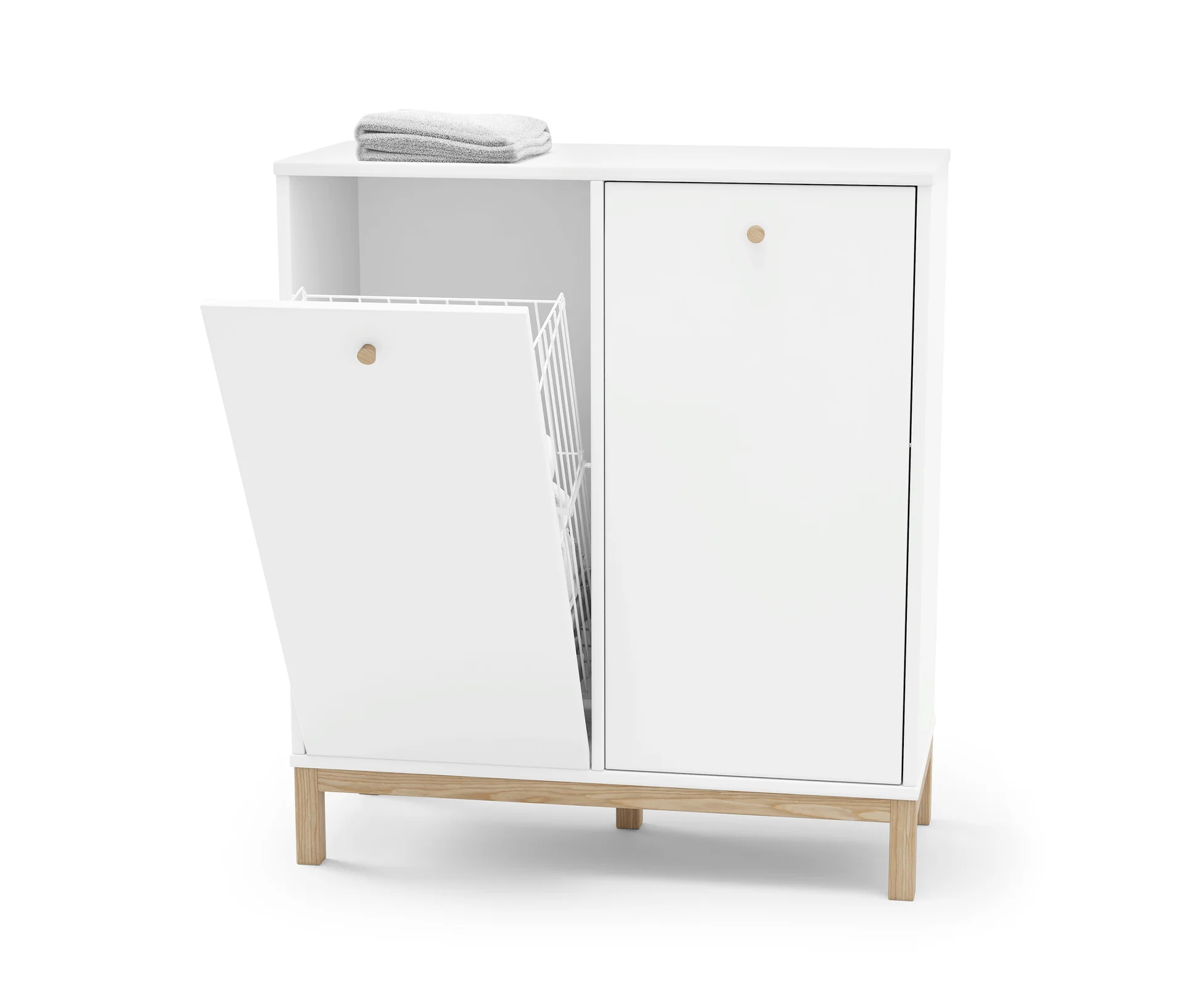 Tchibo - Wäschekorbregal - 80,5x34,5x90cm - braun -