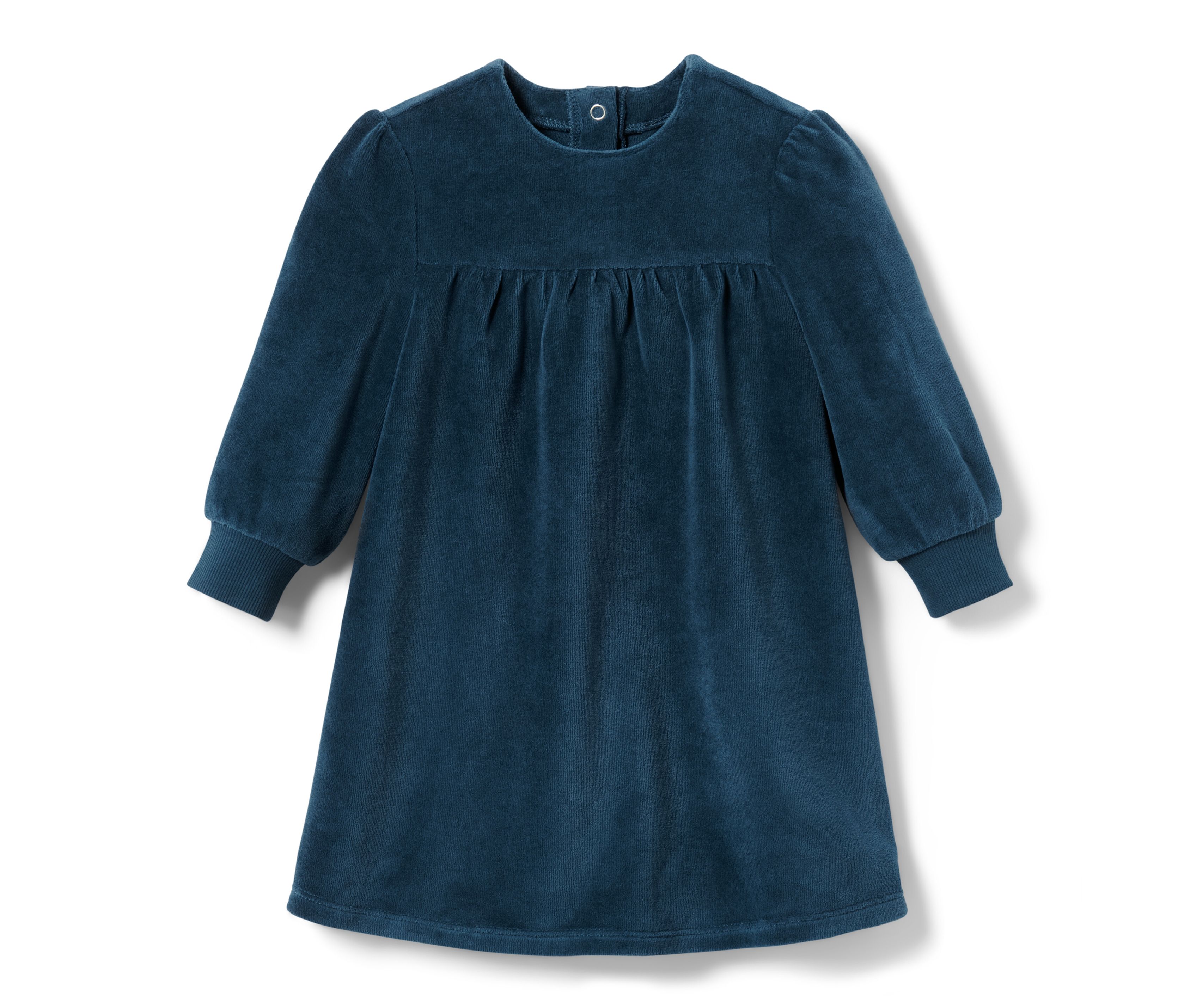 Tchibo - Baby-Nickikleid - Baby - Gr. 74/80 - dunkelblau/gepunktet