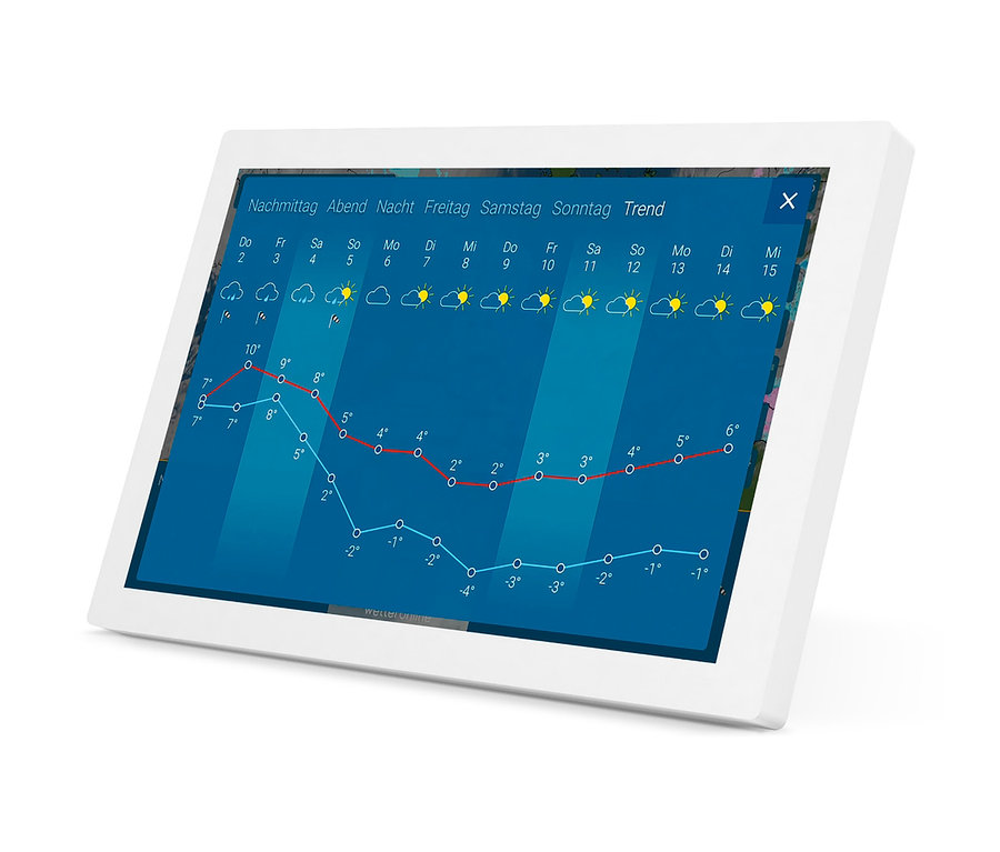 WetterOnline WLAN-Wetter Display Home 3 mit grafischer Wetteranzeige.