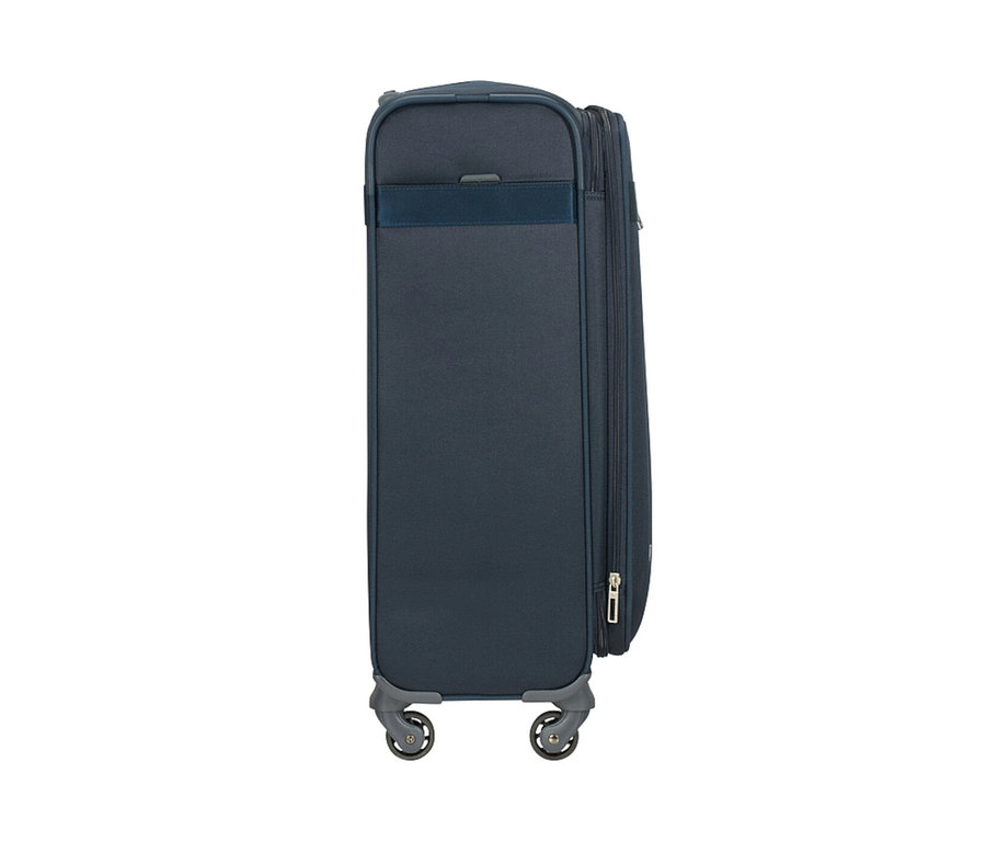 Blauer Samsonite CITYBEAT SPINNER, klein, auf weißem Hintergrund.