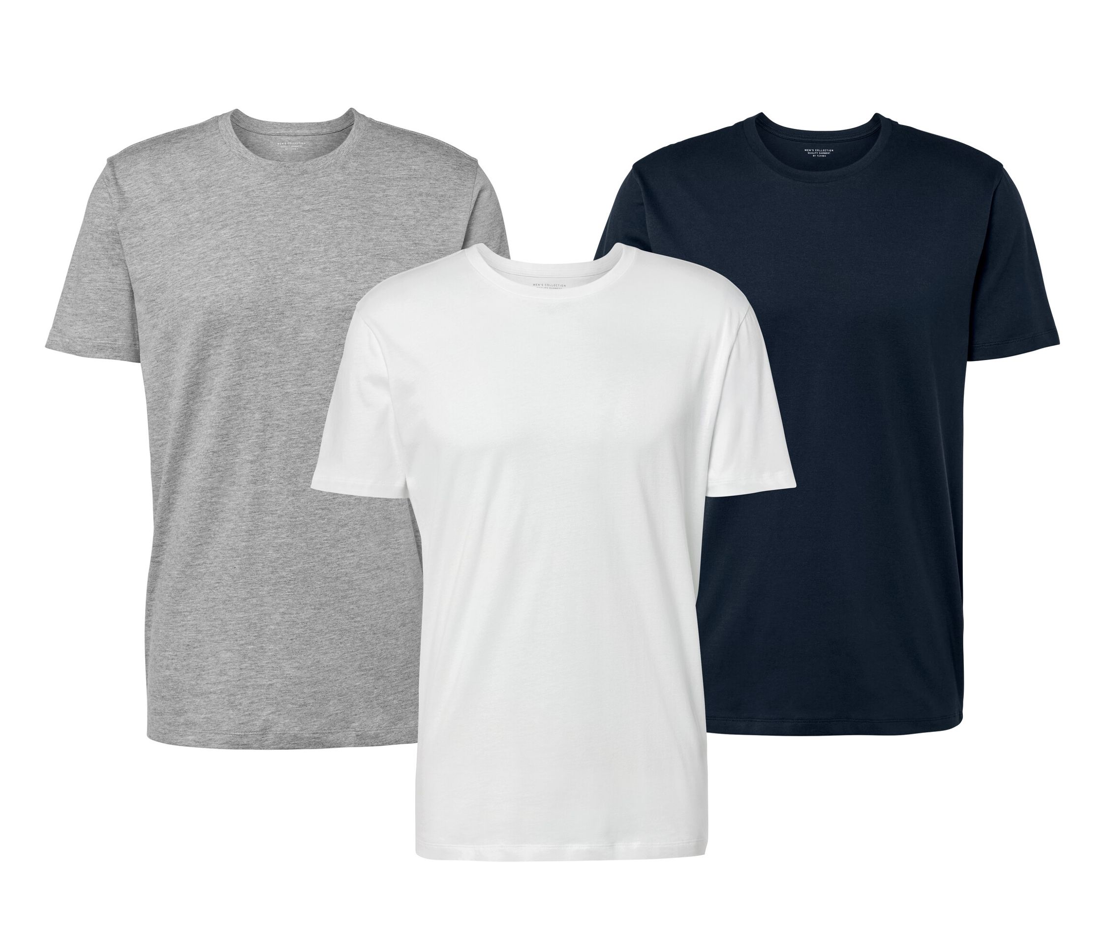 Tchibo - 3 T-Shirts mit Rundhalsausschnitt - Herren - Gr. 4XL - weiß