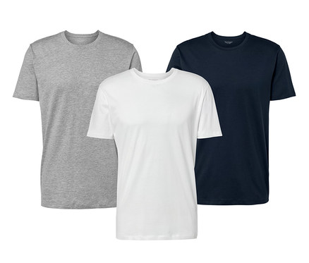 3 T-Shirts mit Rundhalsausschnitt