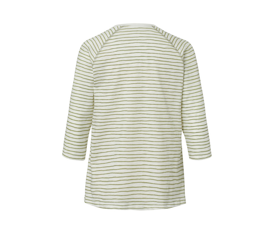 Gestreiftes Shirt mit 3/4-Arm.