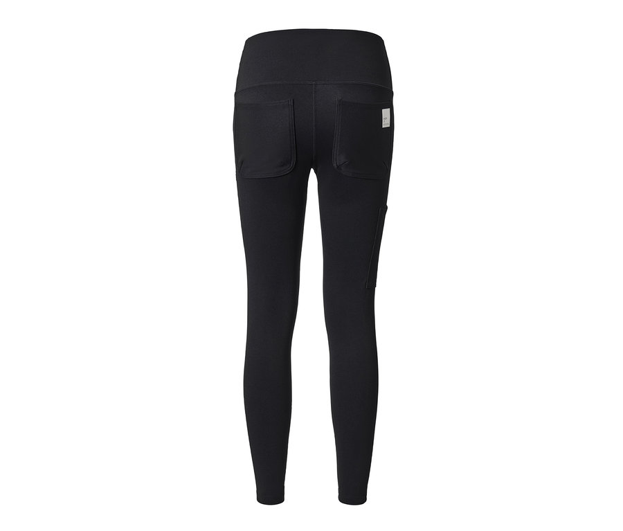 Schwarze Outdoor-Tight von hinten.