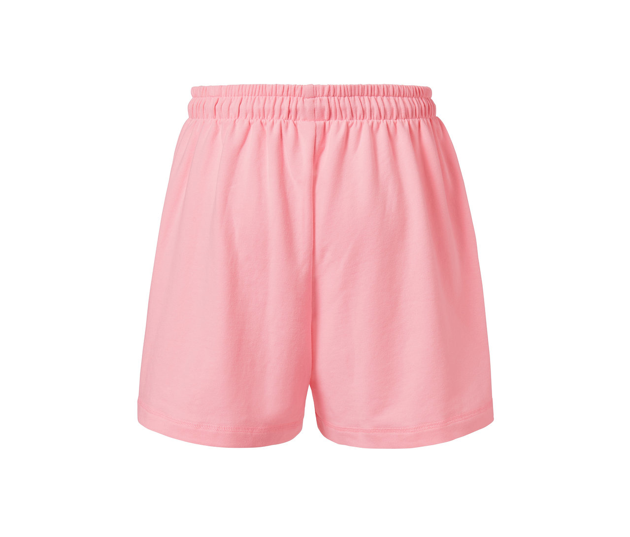 Rosa Sweatshorts mit elastischem Bund.