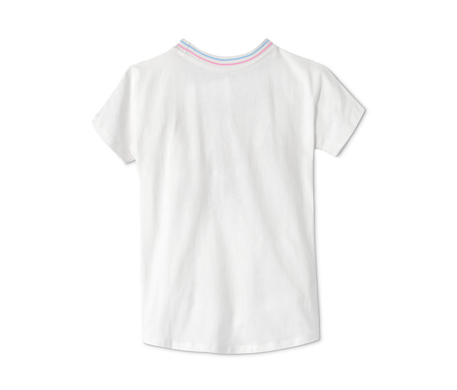 Weißer Kurzarm-Pyjama mit Leggings.