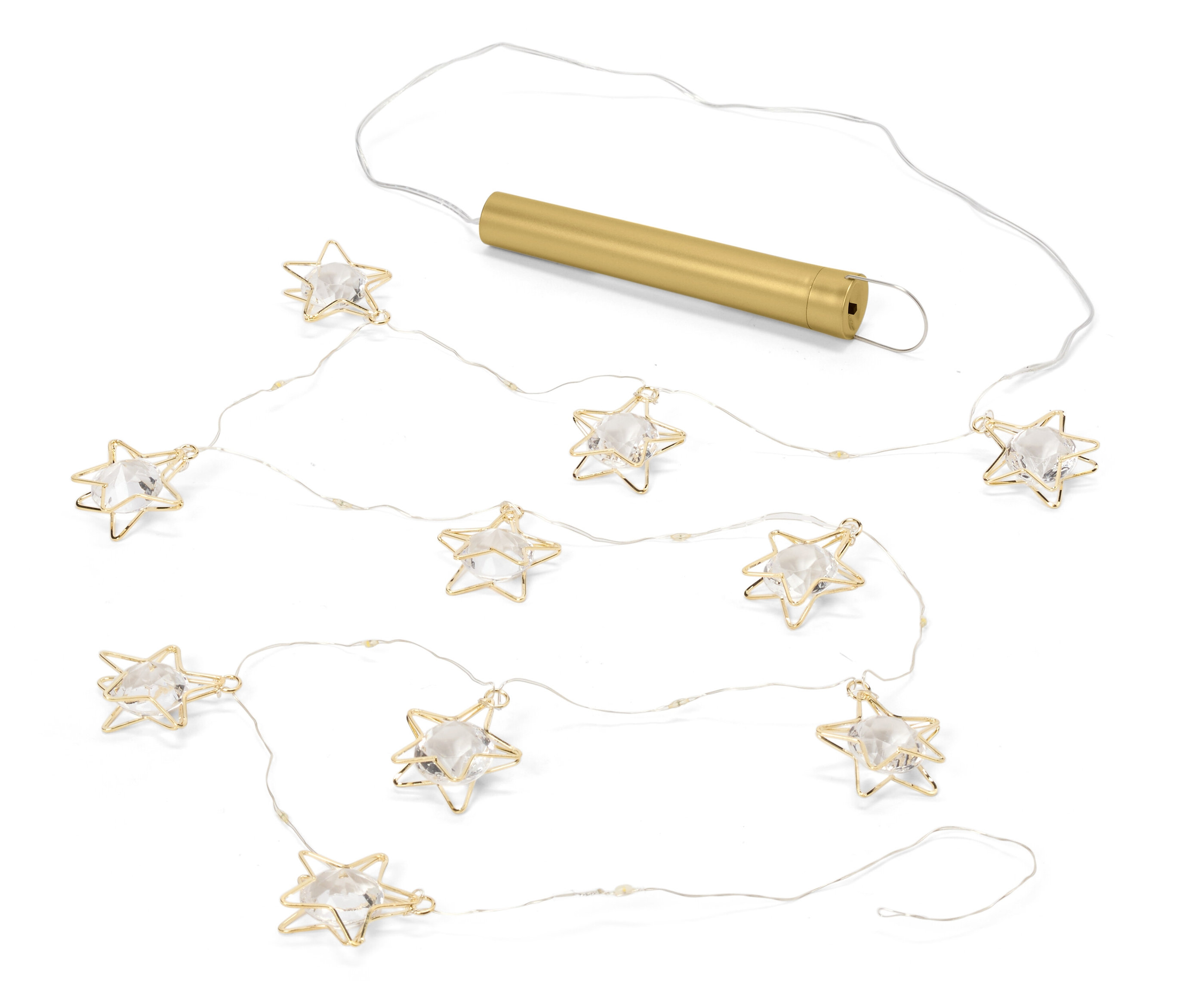 LED-Lichterkette »Diamant« - gold - gold