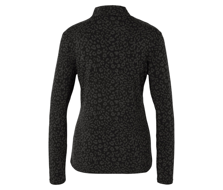 Damen-Sweatshirt mit langen Ärmeln und Tiermuster.