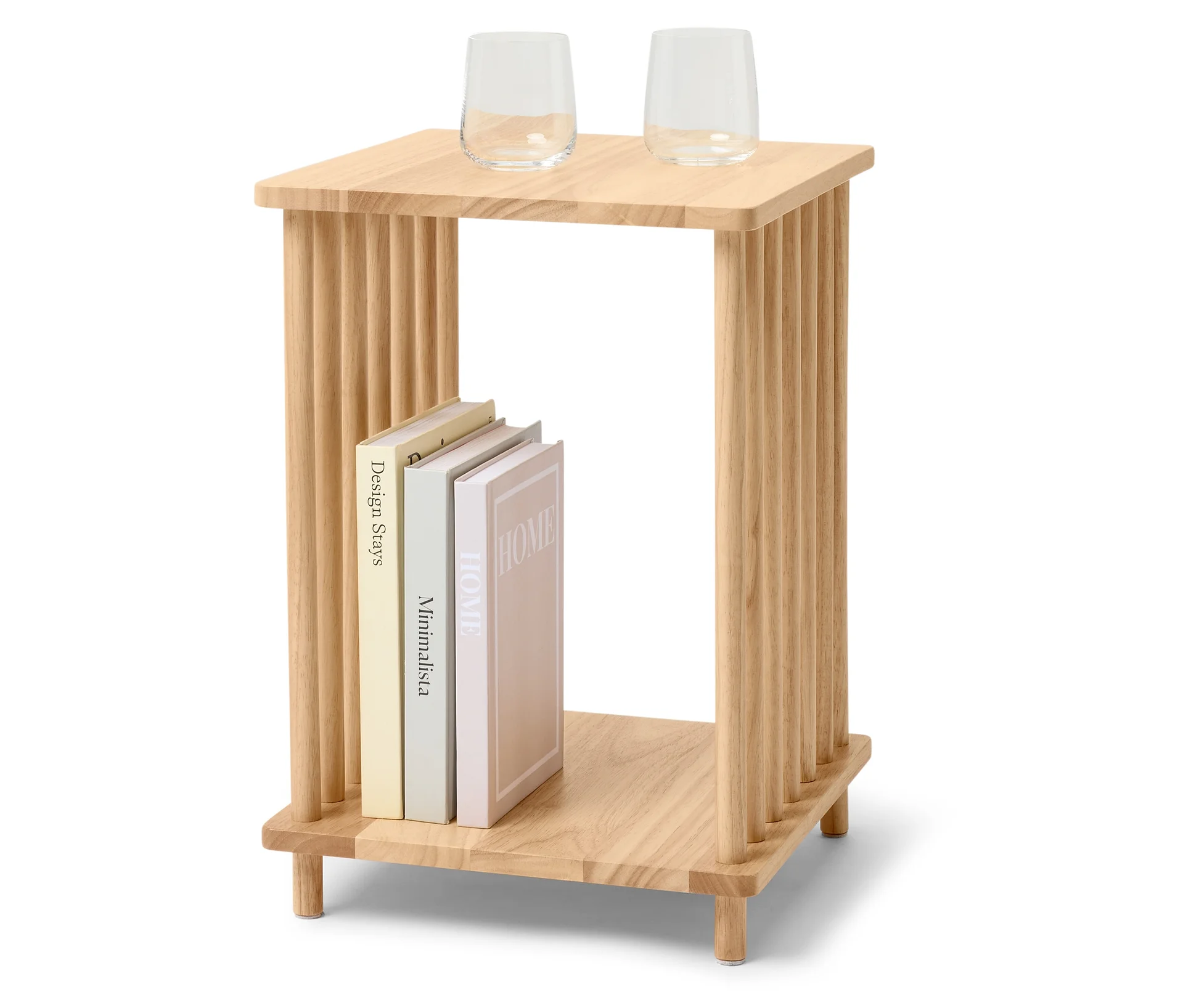 Tchibo - Dekorativer Beistelltisch - 35x35x50cm - naturfarben -