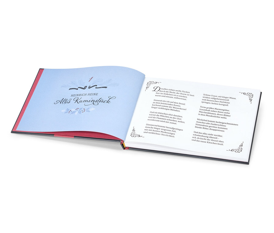 Offenes Buch mit Text auf den Seiten.