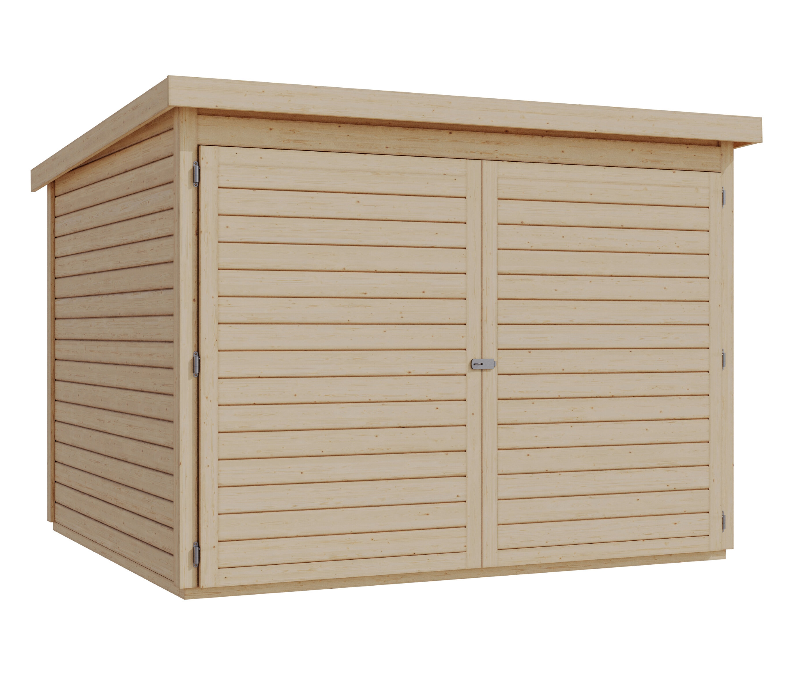 Karibu Fahrradgarage für 4 Räder - 212,5x216,5x167cm - naturfarben -