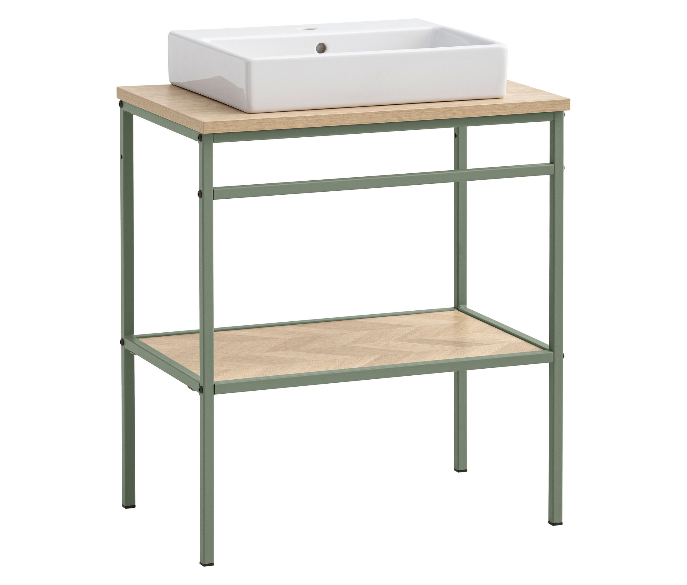 Tchibo - Waschtisch mit Aufsatzbecken »Lorna« - 70x45x89,2cm - braun -