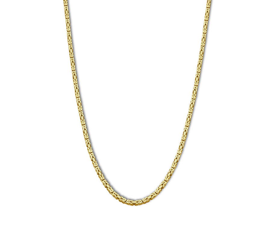 Goldkette auf weißem Hintergrund.