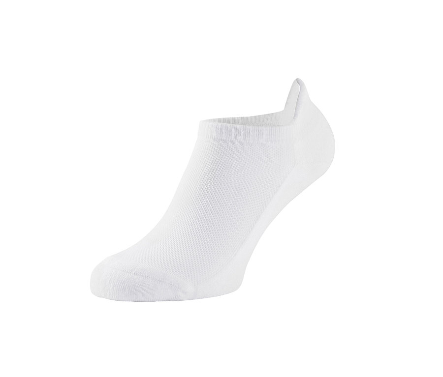 Weisse Funktions-Sneakersocke.