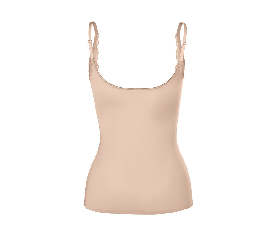 Ein hautfarbenes Bodyforming-Hemdchen.