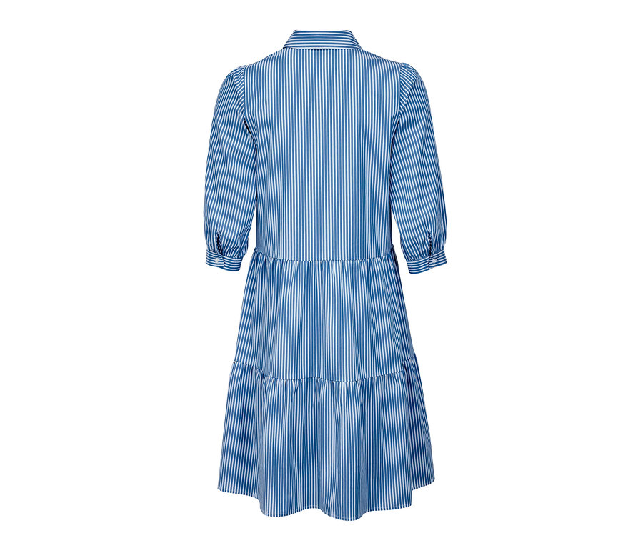 Gestreiftes Webkleid.