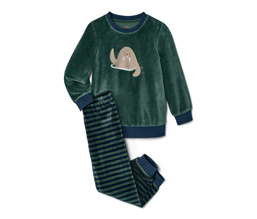 Kinder-Nicki-Pyjama mit Walross-Print.