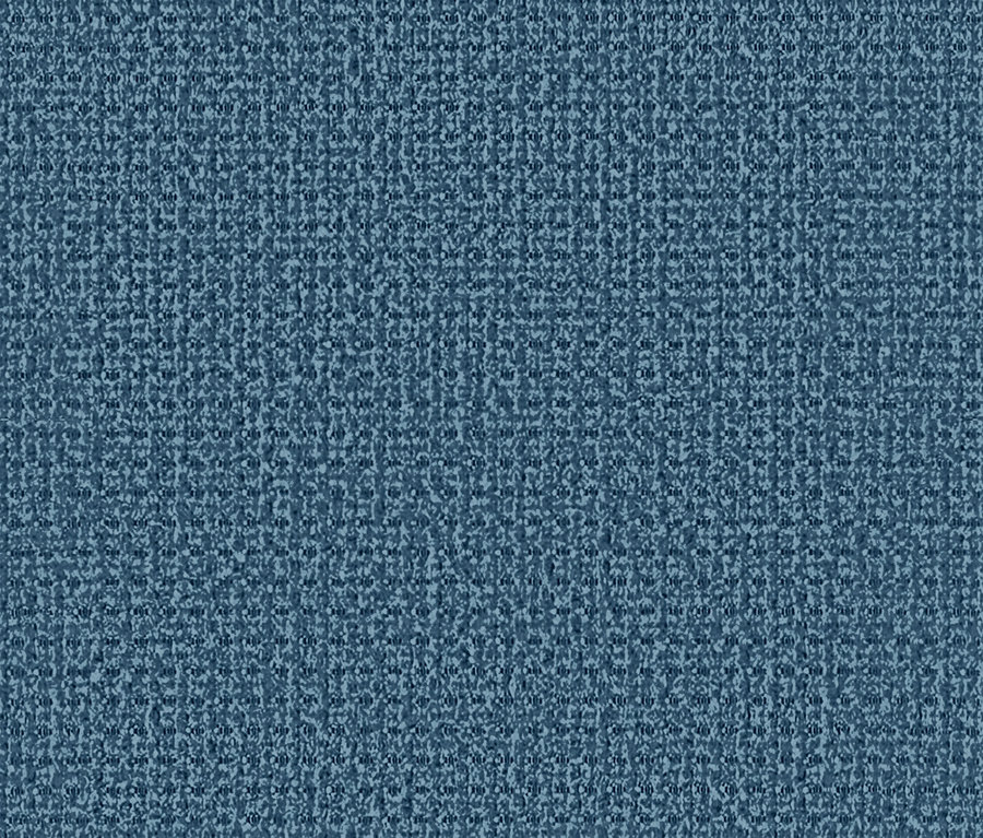 Nahaufnahme der Textur eines azurblauen Schlafsofas "Nora".