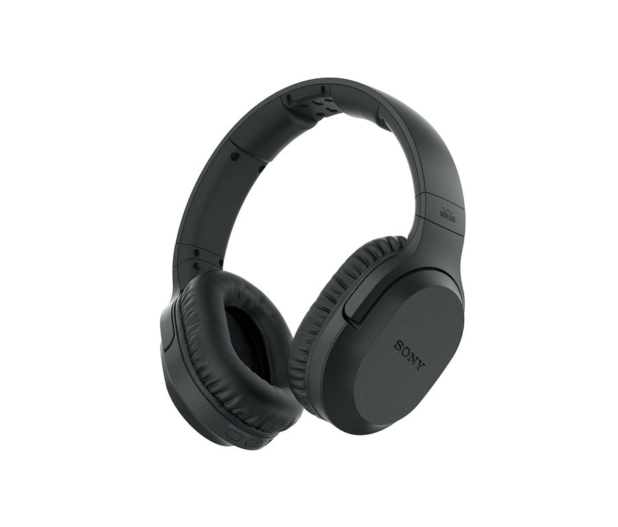 Schwarzer kabelloser Sony TV-Kopfhörer »MDR-RF895RK«.