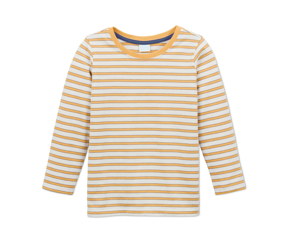 Gestreiftes langärmeliges Shirt.