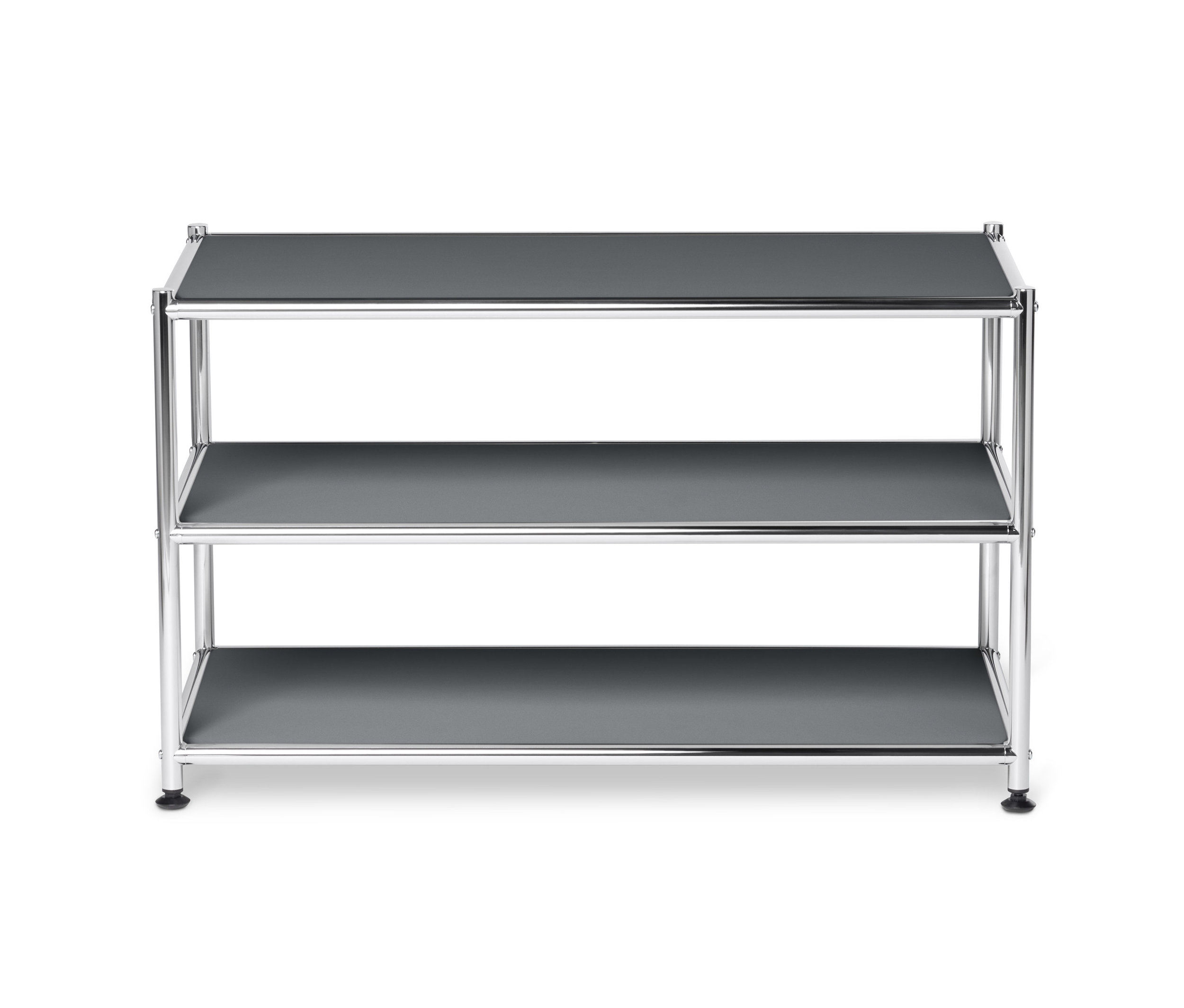 Tchibo - Couchtisch Metall »Cn3« - 77x40x46,5cm - chrom - Stahl / Kunststoff / Kunststoff