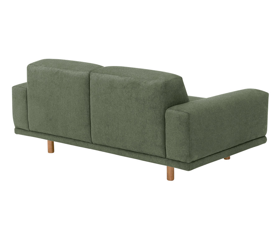 Rückansicht des grünen 2-Sitzer Sofas »Penelope«.