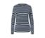 Gestreiftes Langarmshirt, blau.