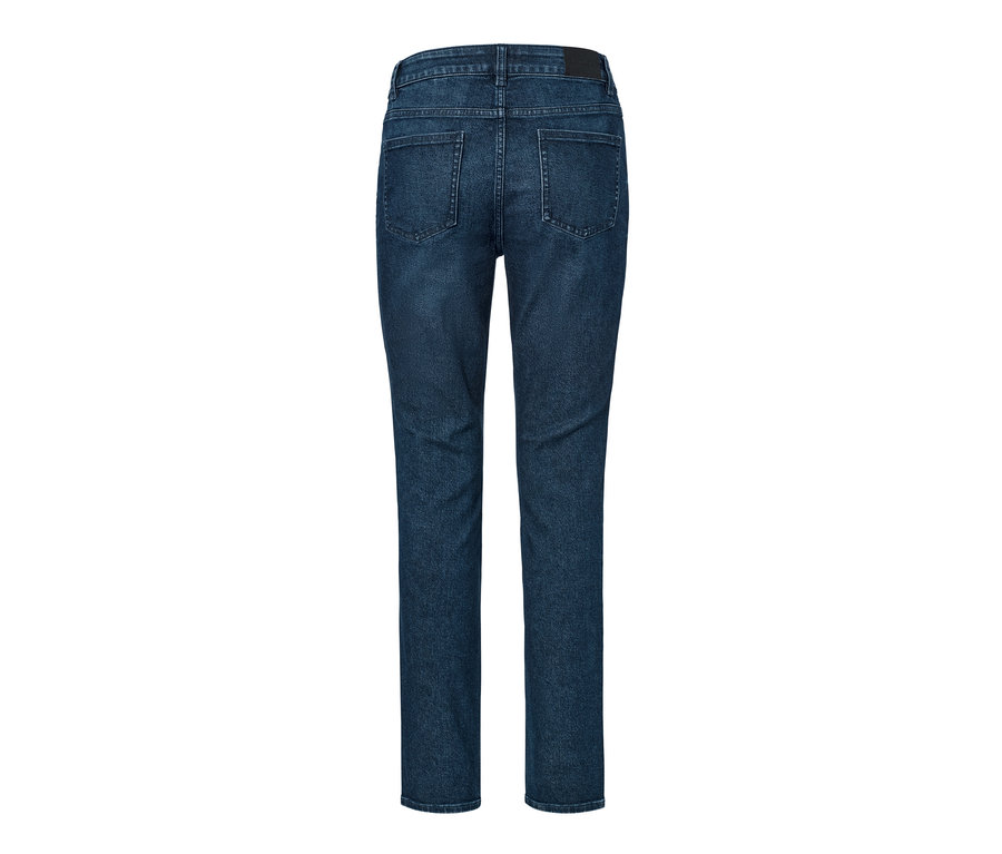 Rückansicht der Slim-Denim »Fit Emma« in Dark Blue Denim.
