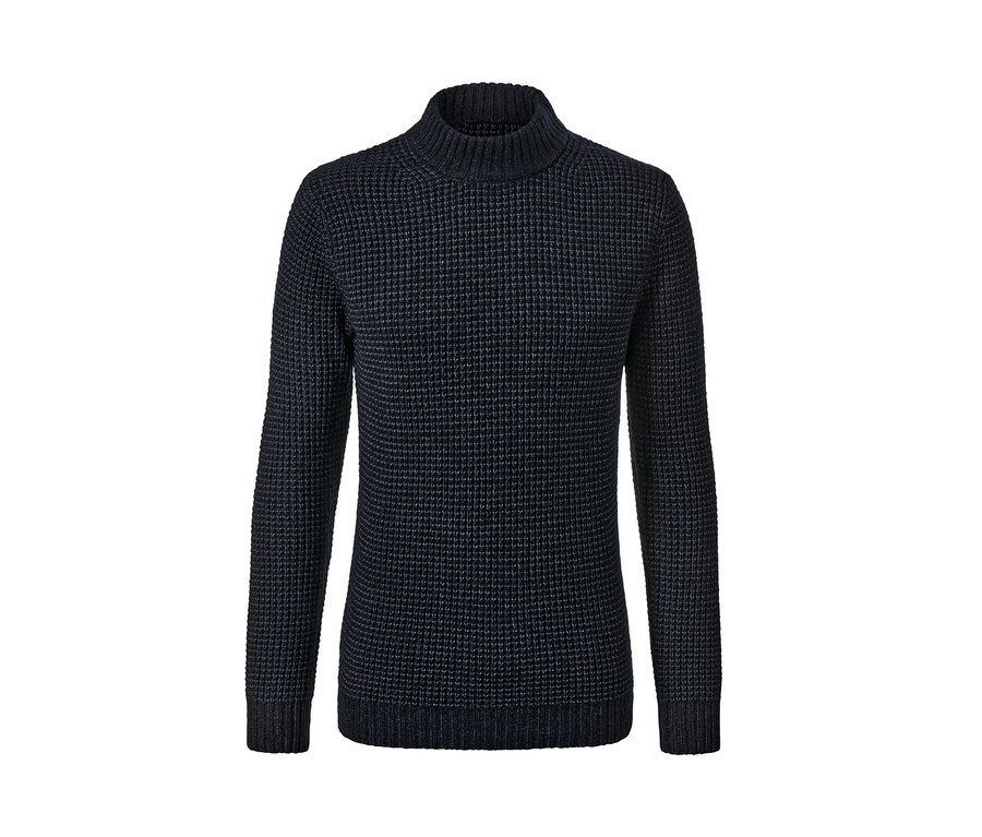 Detailaufnahme von einem Strickpullover.