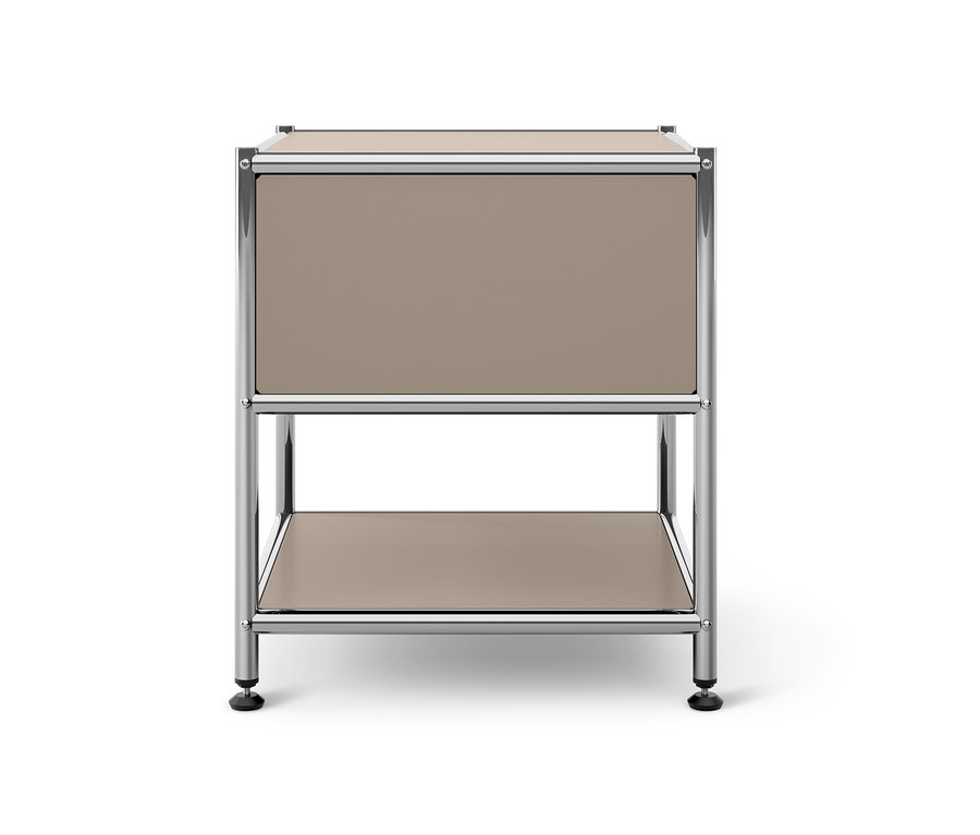 Metall Beistelltisch »CN3« mit Schublade und einem Regalboden.