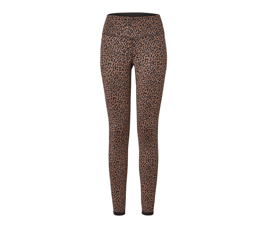 Wende-Sporttight in Dunkelbraun und Taupe.