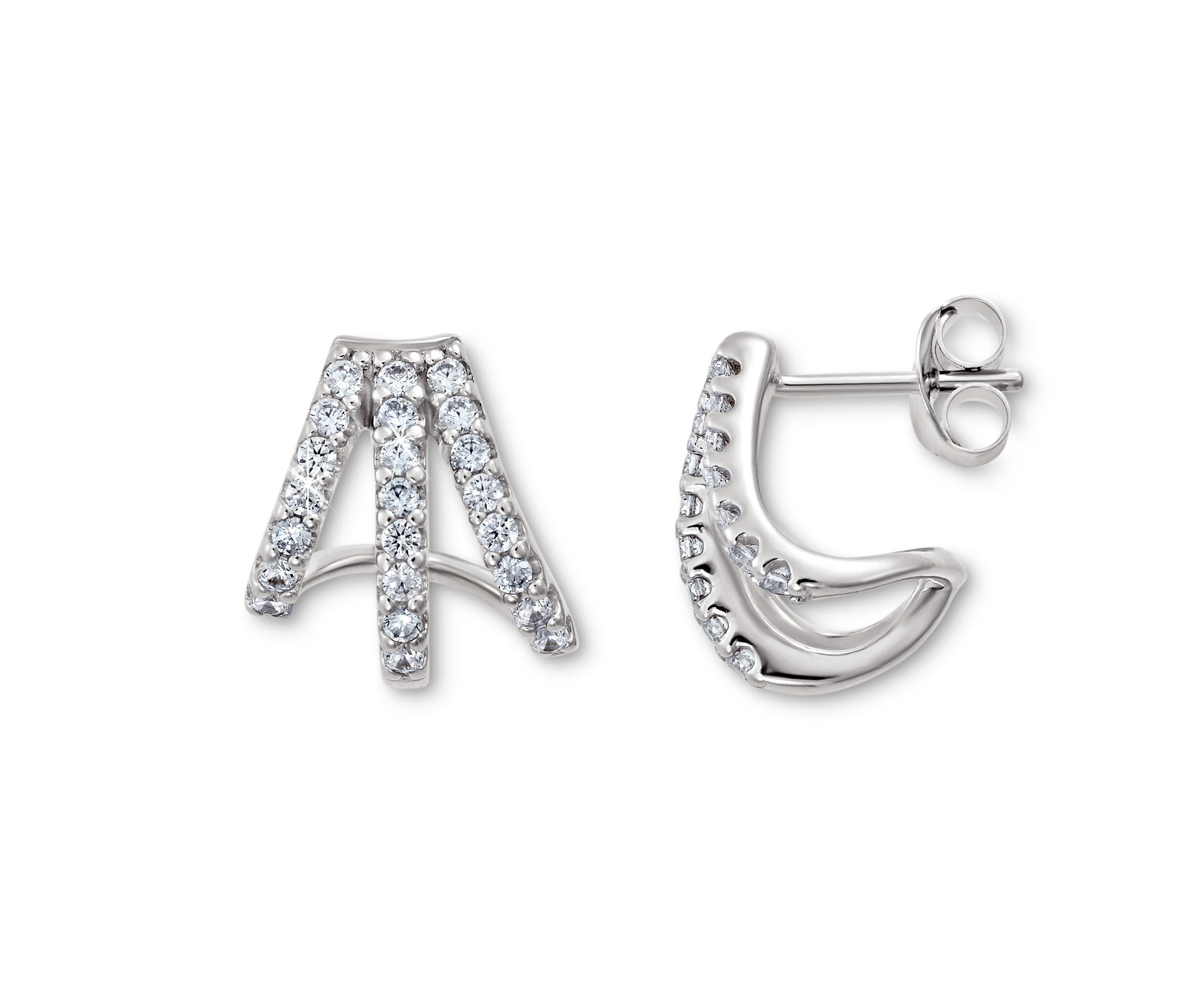 Tchibo - 925 Silber Creolen Triple - silber