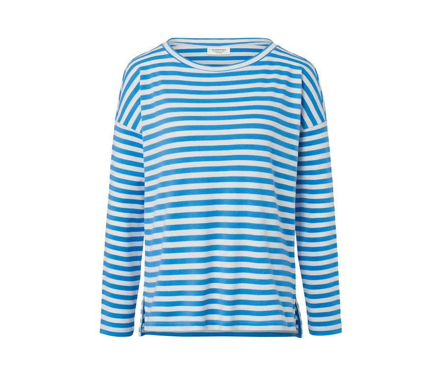 Gestreiftes Langarmshirt.