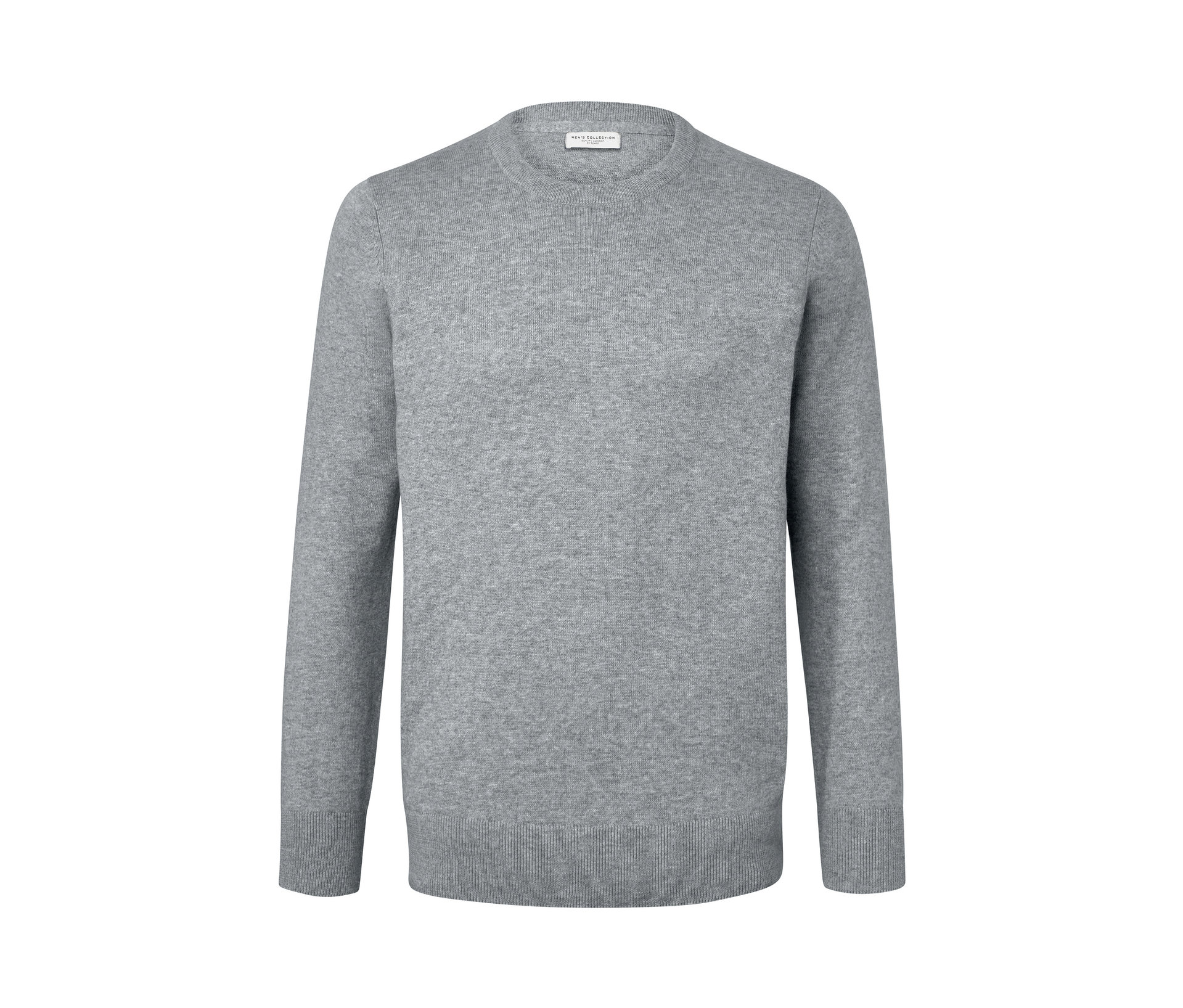 Pullover mit Rundhalsausschnitt - Herren - Gr. 4XL - grau - grau