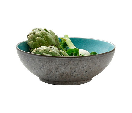 Gemüse in graublauer Bitz Salatschüssel »Gastro«, 30 cm.