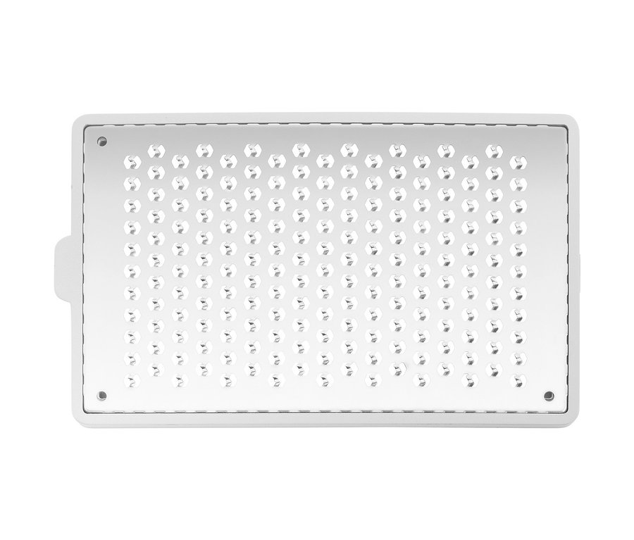 Detailaufnahme von oben einer silbernen ZWILLING Multi-Reibe »Z-CUT«.