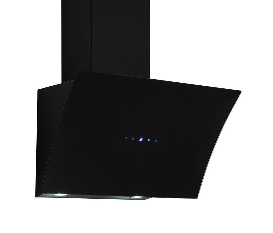 Eine schwarze Respekta konkave Dunstabzugshaube »CH 55060«, 60 cm, A++ (von A+++ bis D).